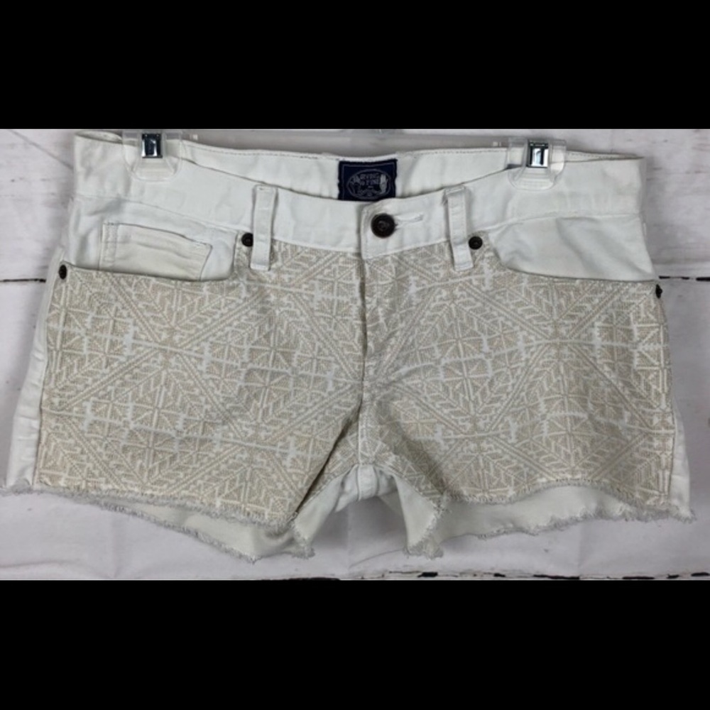 Lucky Brand Riley Irving & Fine Embroidered Shorts